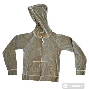 Girls lightweight Old Navy Grey Zip-up Hoodie Jacket size M